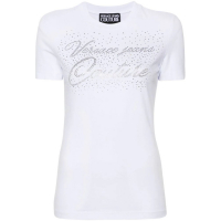 Versace Jeans Couture 'Crystal-Logo' T-Shirt für Damen
