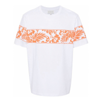 Maison Kitsuné Men's 'Floral-Print' T-Shirt