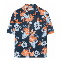 Maison Kitsuné Men's 'Floral-Print Ripstop' Short sleeve shirt