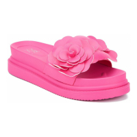 New York & Company Women's 'Camellia Flower' Slides