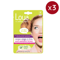 Loua 'Anti Imperfections' Gesichtsmaske aus Gewebe - 3 Pack