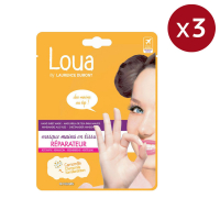 Loua 'Réparateur' Hand Tissue Mask - 14 ml, 3 Pack