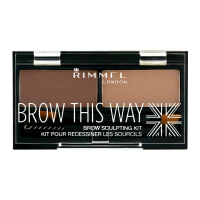 Rimmel London 'Brow This Way' Augenbrauen Set -  002 Medium Brown 1.3 g