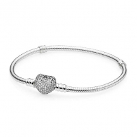 Pandora 'Pavé Heart' Armband für Damen