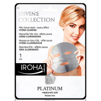 Iroha 'Platinum Hydra-Glowing' Gesichtsmaske aus Gewebe