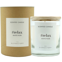 The Olphactory Craft '#Relax' Scented Candle - White Musk 200 g