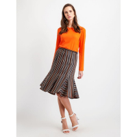 BGN Women's 'Flounce Detailed Striped' Skirt