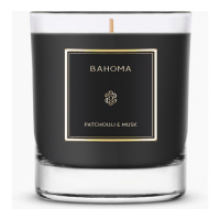 Bahoma London 'Obsidian' Große Kerze - Patchouli & Musk 220 g