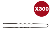 Lussoni 'Wavy Black 7.5 cm' Hair clip - 300 Units
