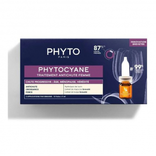 Traitement contre la chute des cheveux 'Phytocyane Progesive' - 12 Pièces, 5 ml