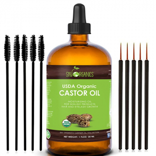 Serum 'Castor Oil Eyelash Cold-Pressed Growth' - 30 ml