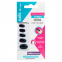 'Coloured Oval' Nail Tips - Jet Black 24 Pieces