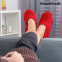 Microwavable Heated Slippers Red