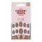 'Polished Colour Oval' Fake Nails - Mink Nude