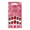'Polished Colour Squoval' Fake Nails - Rich Red