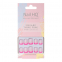 'Square Think Pink' Fake Nails -24 Pieces