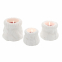 Set 3 bougies tricotées