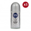 'Men Silver Protect' Roll-on Deodorant - 50 ml, 3 Pack