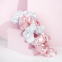 'Pink & White Satin' Scrunchie Set - 4 Pieces