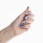 Faux Ongles 'Oval Blue Bombshell' -24 Pièces