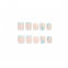 Faux Ongles 'Blued Up Square' -24 Pièces