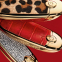 'Rouge G'  Lipstick Case + Mirror - Les Studs