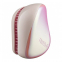 'Compact' Hair Brush - Pink Holographic