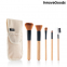 Set Of Wooden Make-Up Brushes With Carry Case Miset