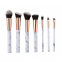 'Marble Effect' Make-up Brush Set, Pouch - 7 Pieces