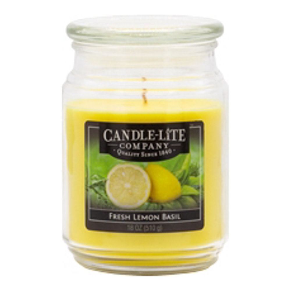 'Fresh Lemon Basil' Scented Candle - 510 g