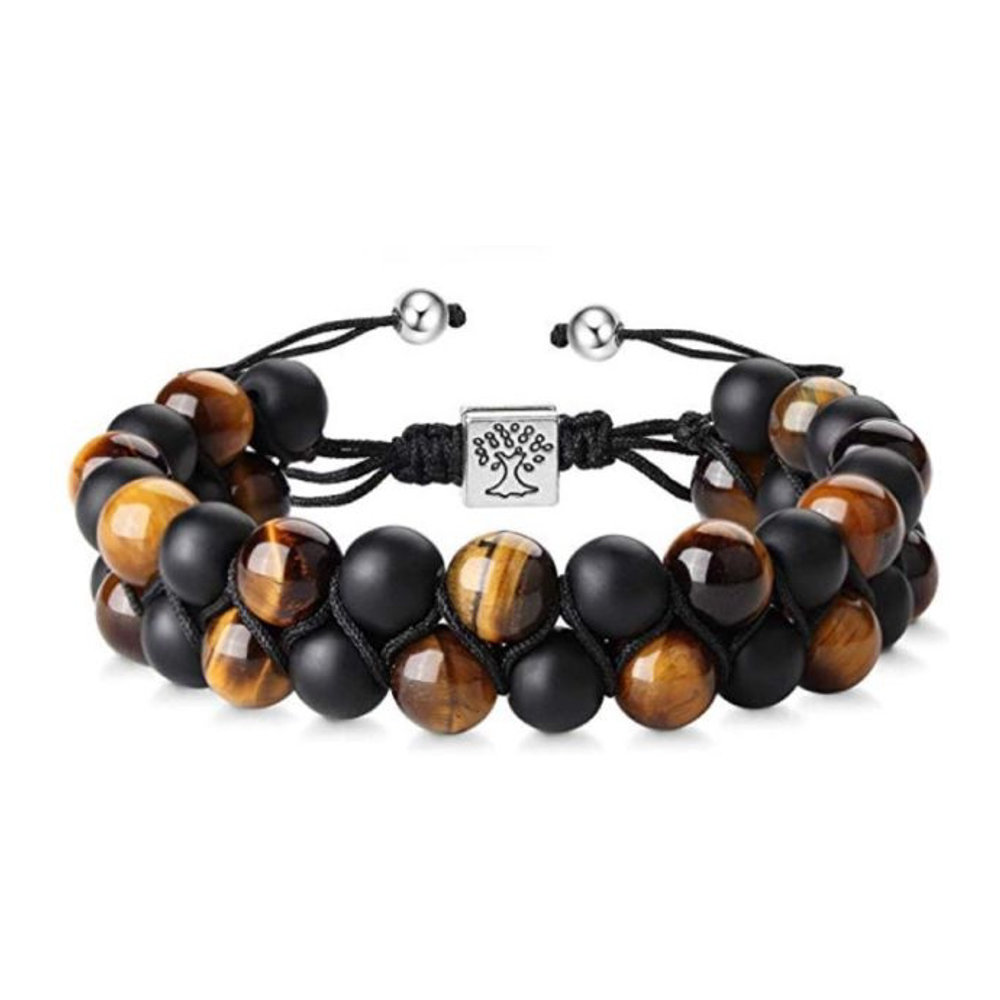 'Gemstone Adjustable' Verstellbares Armband für Herren