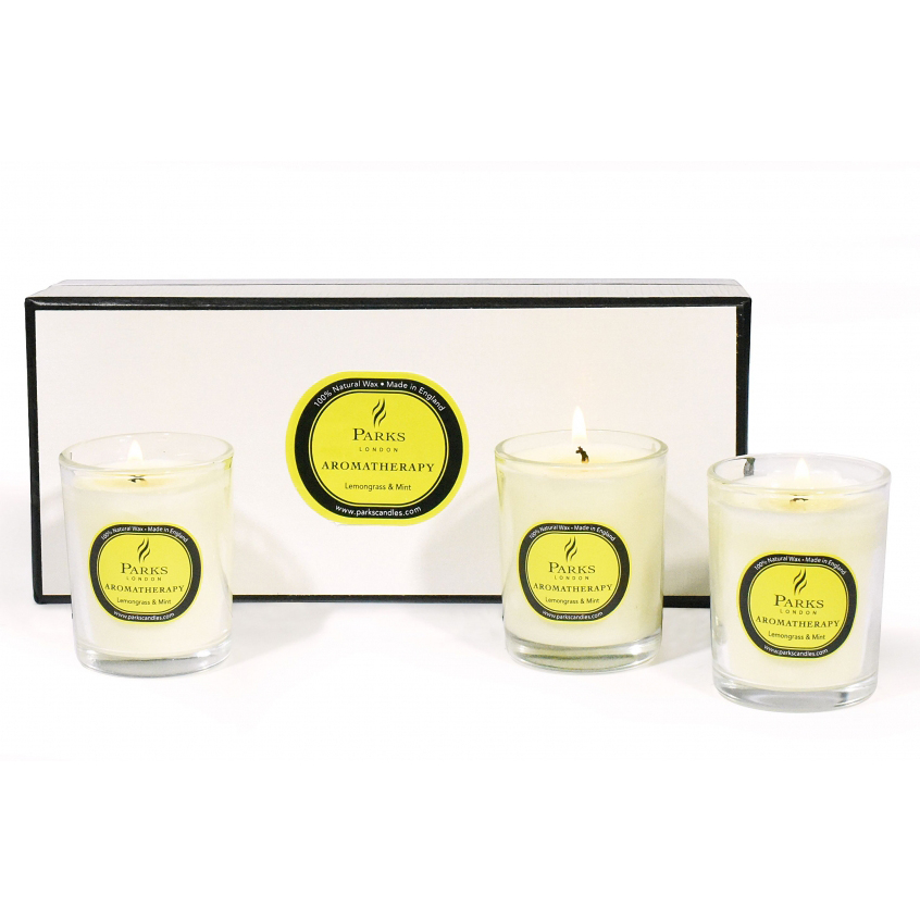 'Lemongrass & Mint' Candle Set - 3 Units