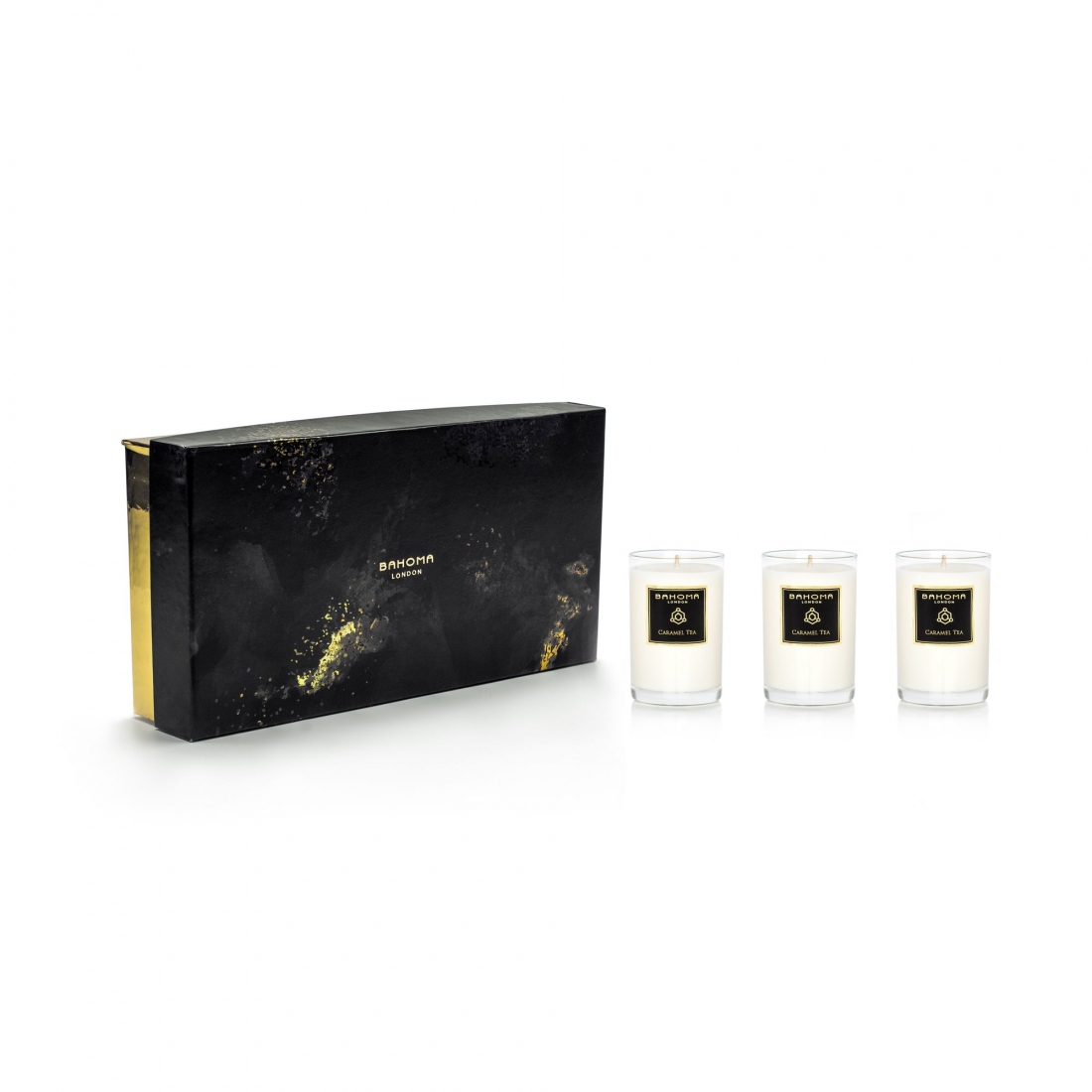 'Travel Candle - Caramel Tea' Geschenk-Set - 3 Einheiten