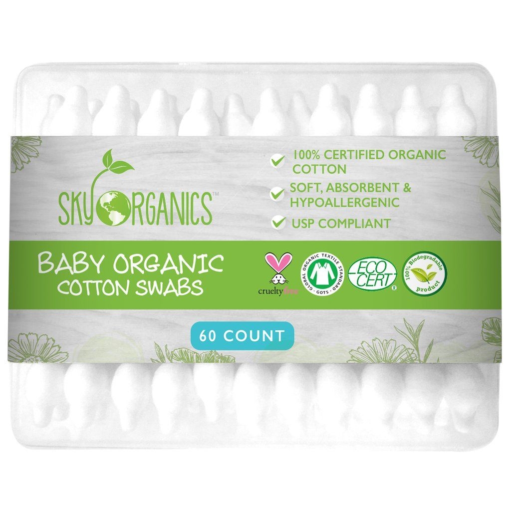 'Organic' Cotton Buds - 60 Units