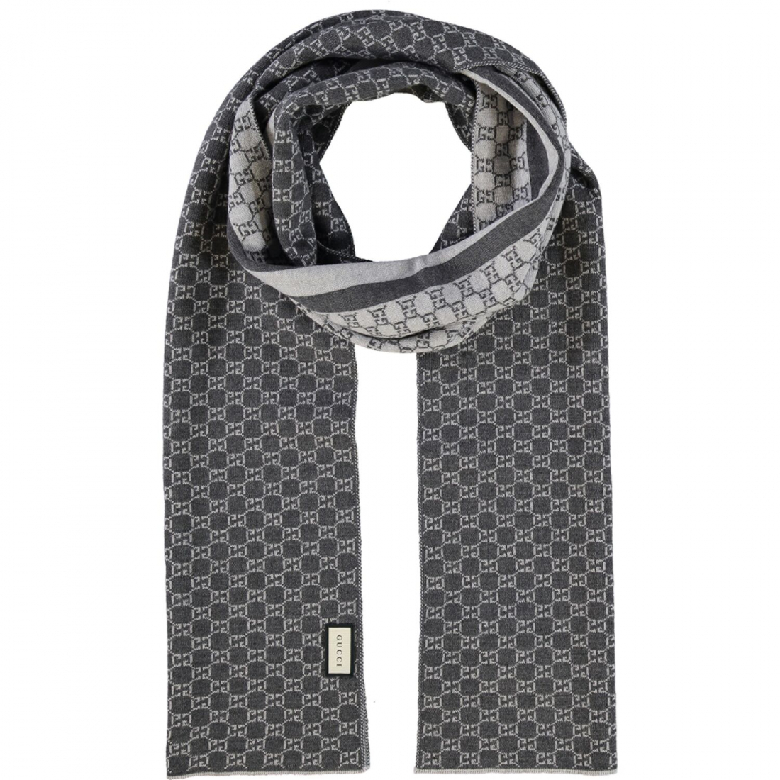 Écharpe en laine 'Monogram' pour Hommes