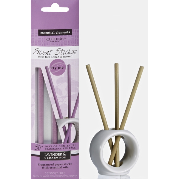 'Lavender & Cedarwood' Scented Sticks - 4 Pieces