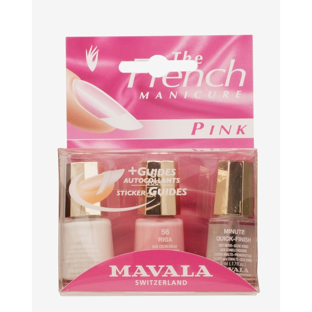 Set de vernis à ongles 'French Manicure' - 3 Unités