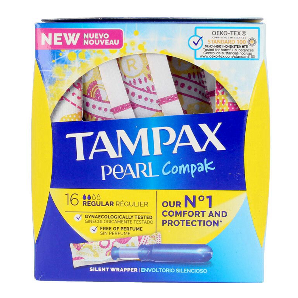 'Pearl Compak' Tampon - Regular 18 Pieces
