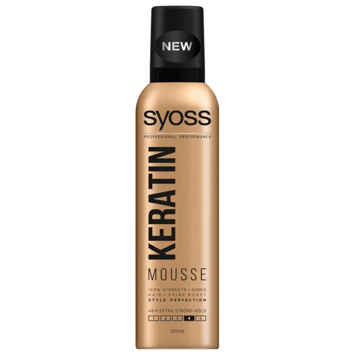 Mousse pour cheveux 'Keratin Flexible & Shine' - 250 ml