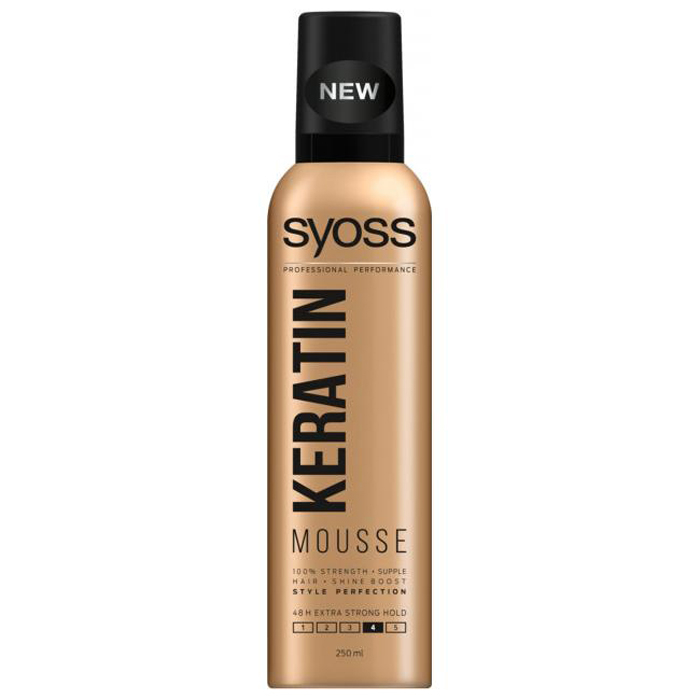 'Keratin Flexible & Shine' Hair Mousse - 250 ml