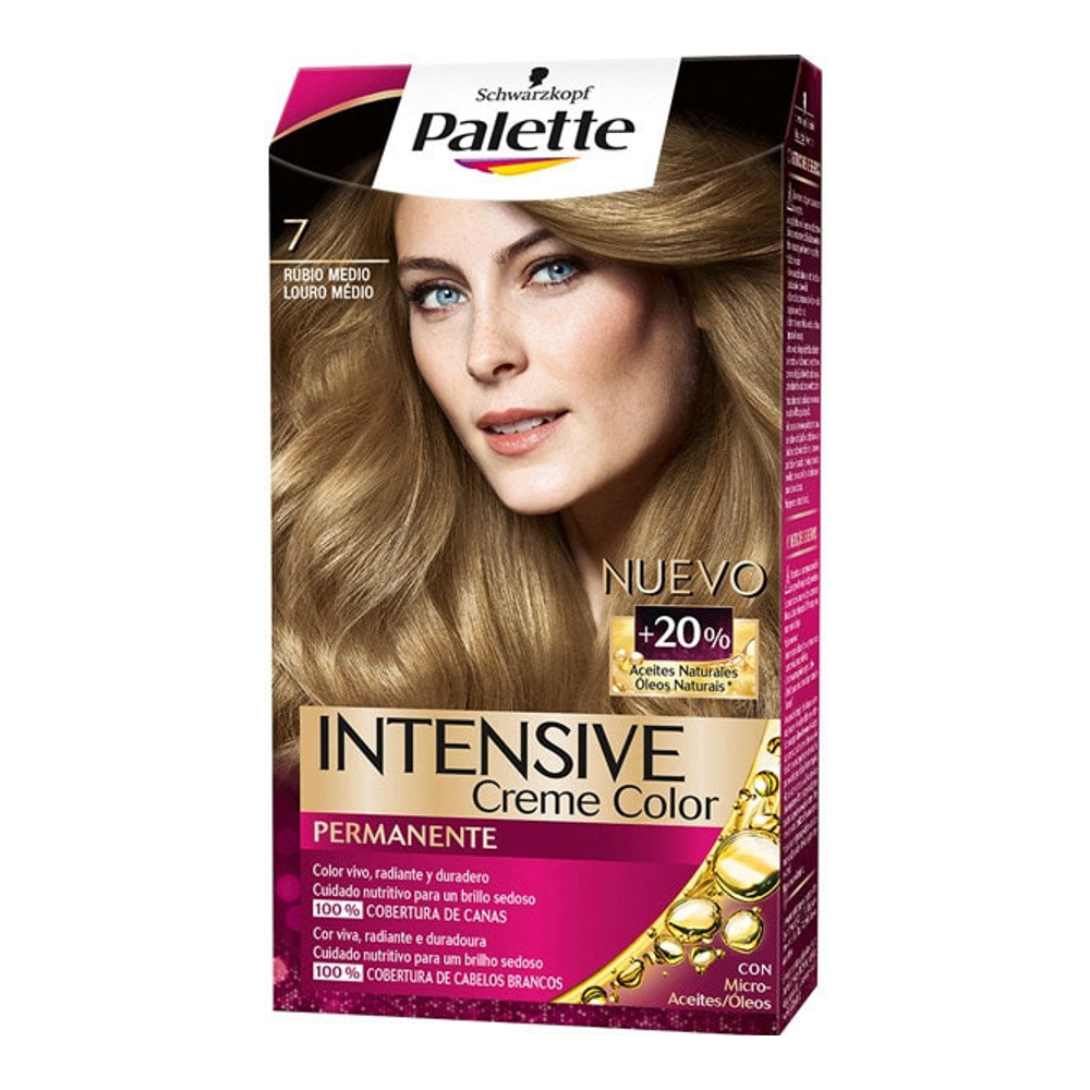 Teinture pour cheveux 'Palette Intensive' - 7 Medium Blonde