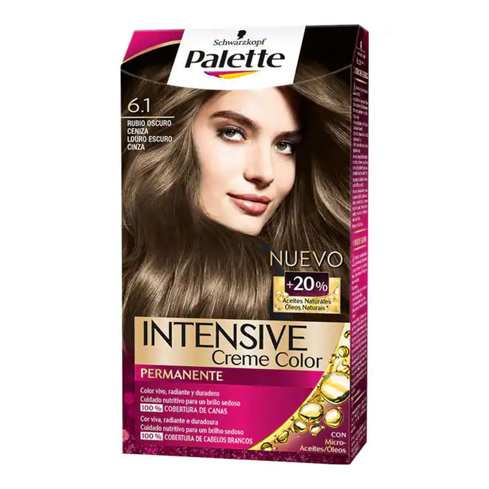 'Palette Intensive' Hair Dye - 6.1 Dark Ash Blonde