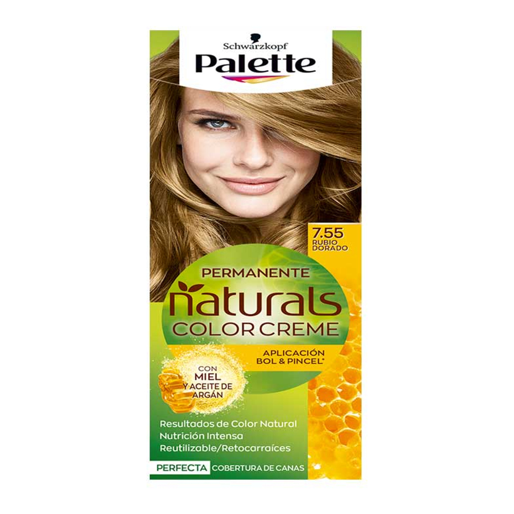 Teinture pour cheveux 'Palette Natural' - 7.55 Golden Blonde