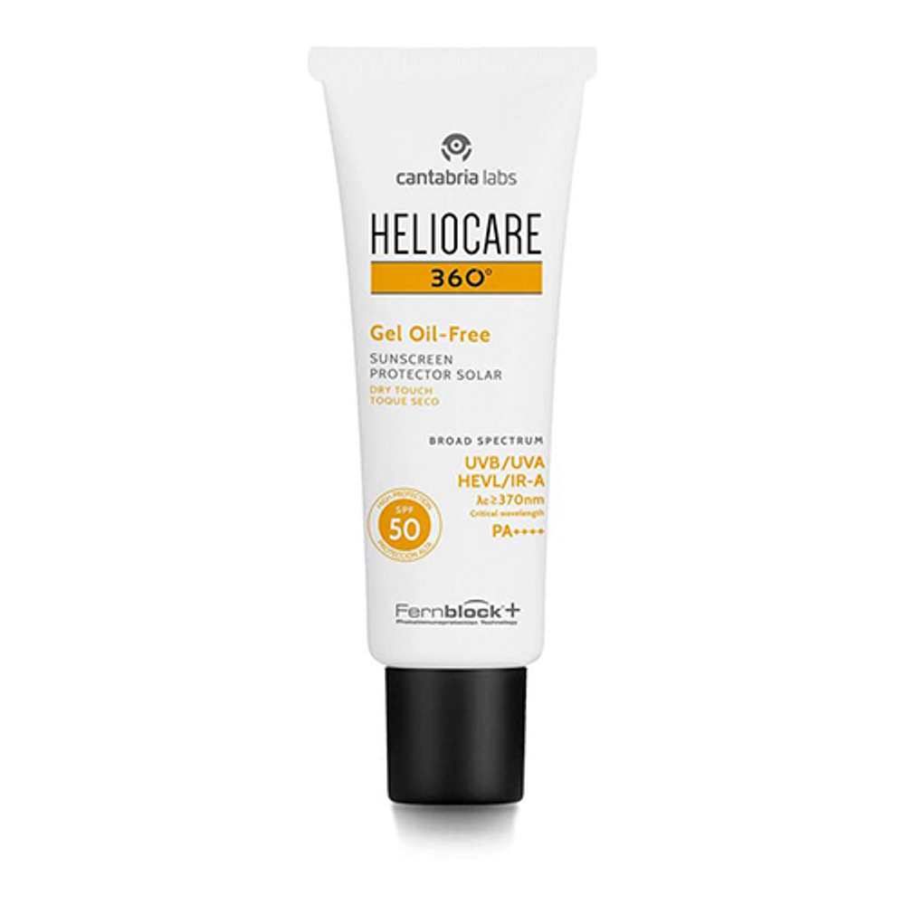 '360° SPF50 Oil-Free' Sunscreen gel - Oily skin, 50 ml