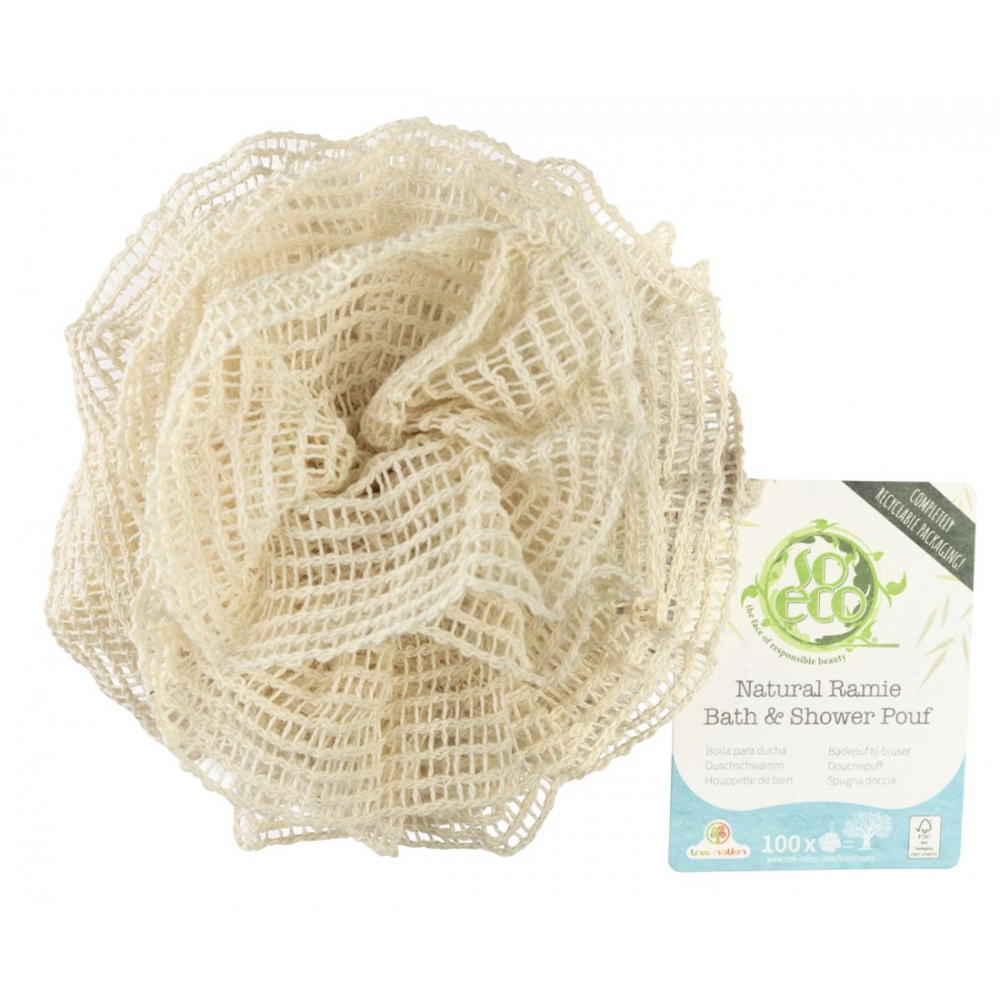 'Natural Ramie' Shower Pouf - 1 Unit