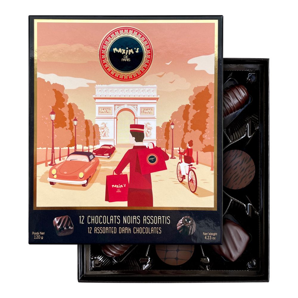 Box Of 12 Assorted Dark Chocolates