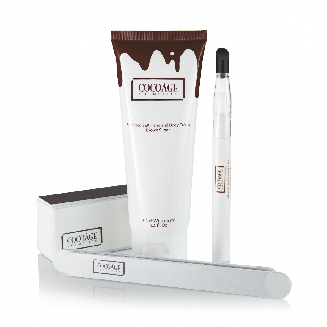 'Addicted 24K Nourishing' Nail Treatment Set - Brown Sugar 4 Units