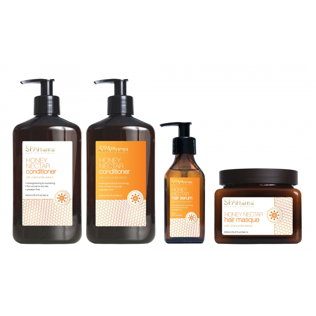 'Honey Nectar Full Routine' Hair Care Set - 4 Pieces
