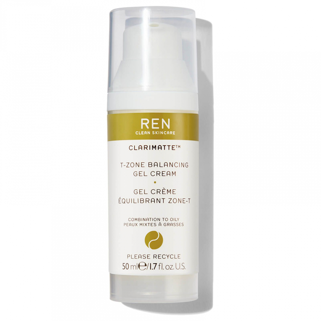 Gel-crème 'REN Clarimatte T-Zone Balancing' - 50 ml