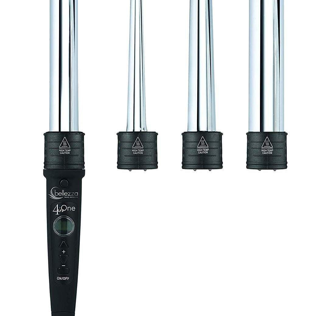 '4-In-1' Hair Styling Set - Black 5 Pieces